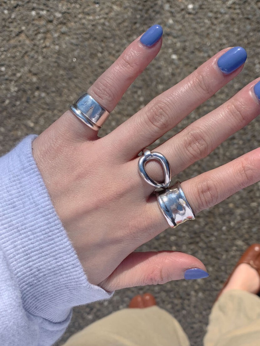 ◆simple nuance hoop ring