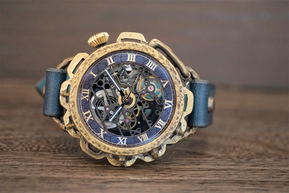 キノパンクブラック　真鍮 ブルー