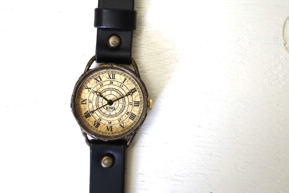 L-9 クラック アンティーク ローマ Mサイズ　真鍮 ブラック