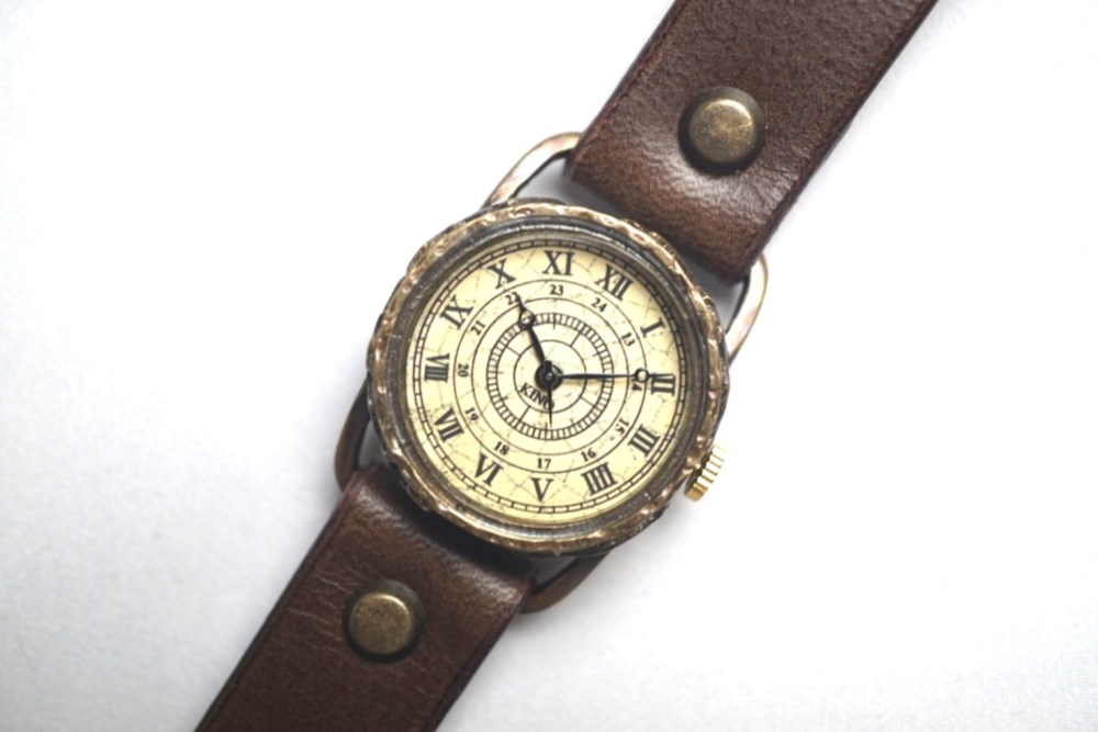 S-1 クラック アンティーク ローマ Sサイズ　真鍮 ブラウン