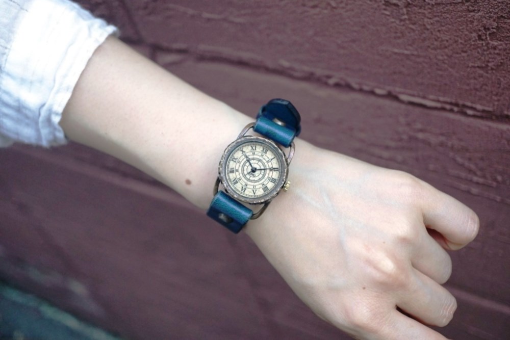 S-1 クラック アンティーク ローマ Sサイズ　真鍮 ブルー 11,242円