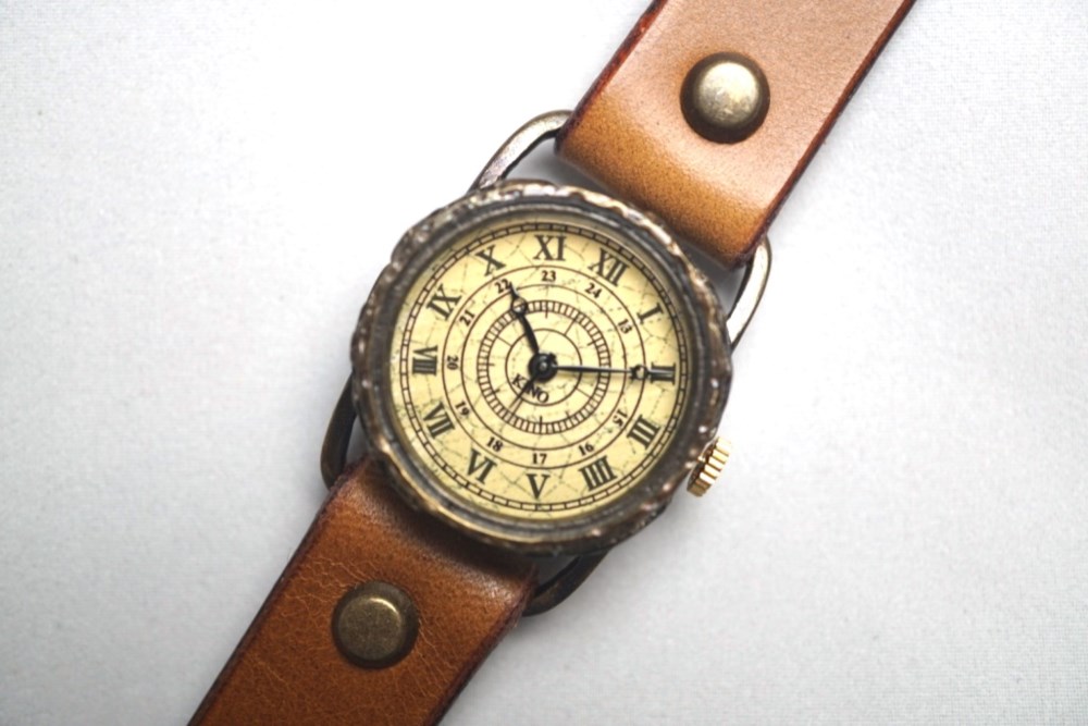 S-1 クラック アンティーク ローマ Sサイズ　真鍮 キャメル