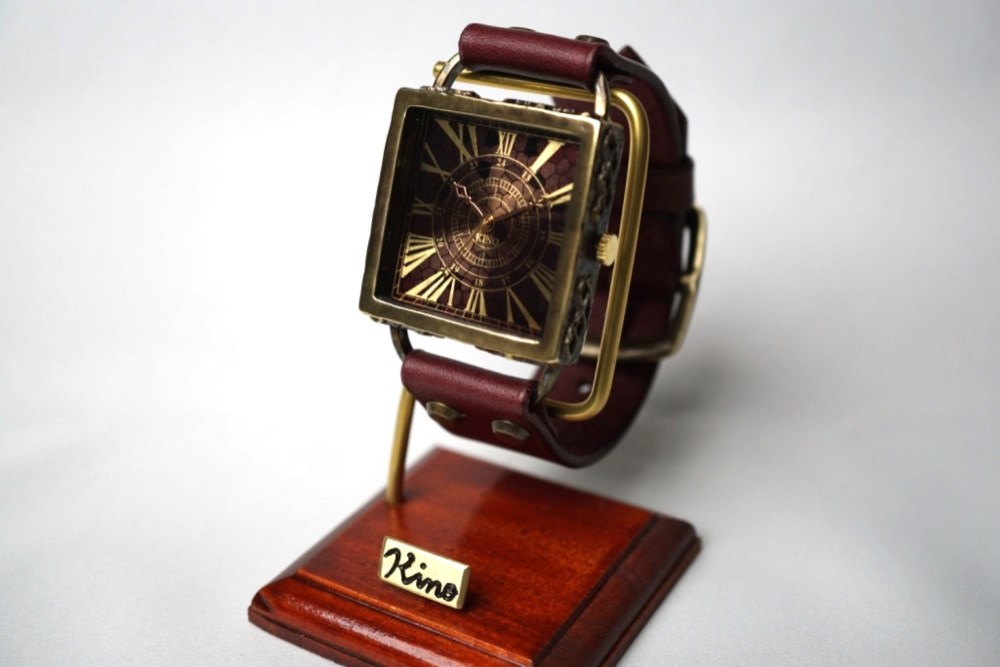 クラックワールドスクエア　Lサイズ　真鍮　ワイン