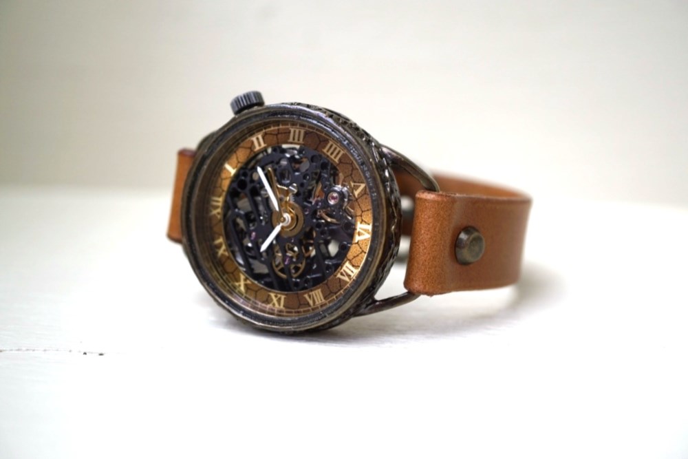 メカニックブラック　AT　キャメル　真鍮