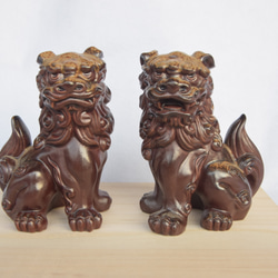 陶器の狛犬25cm 陶器]狛犬 2体セット その他置物 岡山陶器工房Sai 通販 12247478
