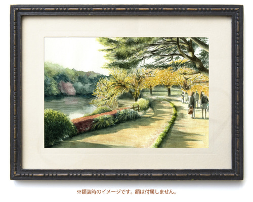 （原画）尾道風景【水彩画】絵画 インテリアにおすすめ 絵画 日本 広島県 尾道市 風景画 インテリアアート額付き 水彩画
