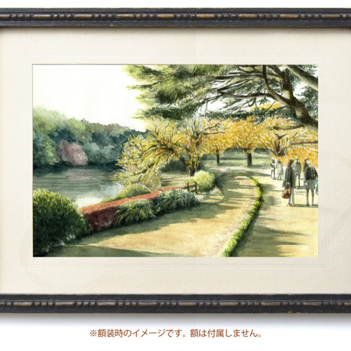 水彩画原画風景画称名寺 金の森の子どもたち （体験・観光