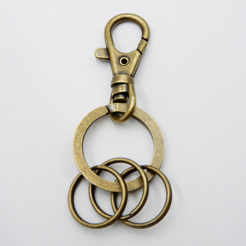 二重カン 真鍮製二重リング キーホルダー 200点セット Amazon.co