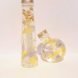 お花のハーバリウム　イエローラベンダー　スリムミニ 3枚目の画像