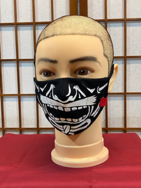 デザインマスク「武者」プリント 6枚目の画像