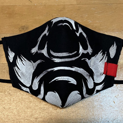 デザインマスク「天狗」プリント 1枚目の画像