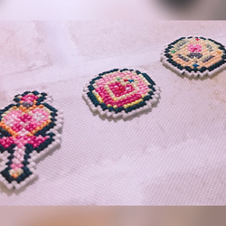 刺繍ワッペンステッカー 魔法少女変身アイテム【B】 2枚目の画像