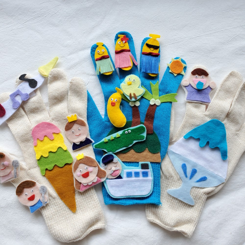 手袋シアター 夏の3点セット 雑貨・その他 117yoko 通販 12388821