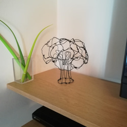 野菜（ブロッコリー）　3Dワイヤーアート 2枚目の画像
