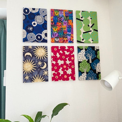 ファブリックパネル　カラフル猫（アートパネル） 7枚目の画像