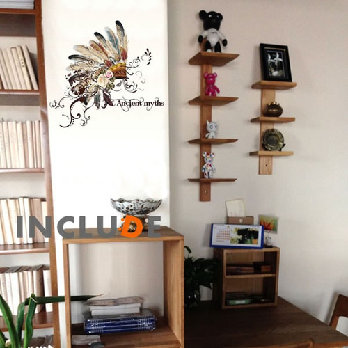 458 ウォールステッカー ネイティブ アメリカン インディアン