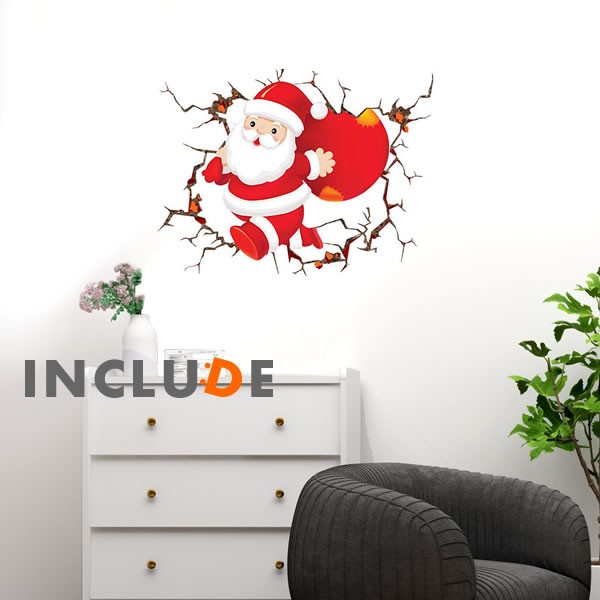 Merry Christmas サンタクロース モザイクタイル壁飾り