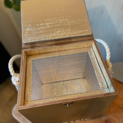 キャンプで大活躍！ アンティーク風 木製クーラーBOX その他インテリア