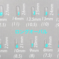 (No.9)スカイブルーインパクトフラワーネイル 6枚目の画像