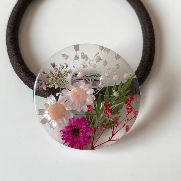 709ドライフラワー のレジンヘアゴム ヘアゴム handmadeRIN 通販