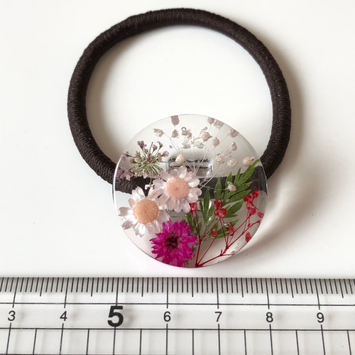 709ドライフラワー のレジンヘアゴム ヘアゴム handmadeRIN 通販