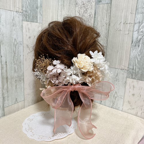 ビンテージ レディヘッドベース 陶器製置物花瓶　ピンクのドレスに同色リボン付帽子 ビンテージ レディヘッドベース 陶器製置物花瓶 ピンクのドレス