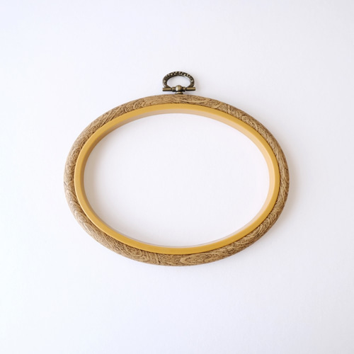 プチフレーム 楕円型 小 ＊刺しゅう枠 額縁 その他素材 刺しゅう