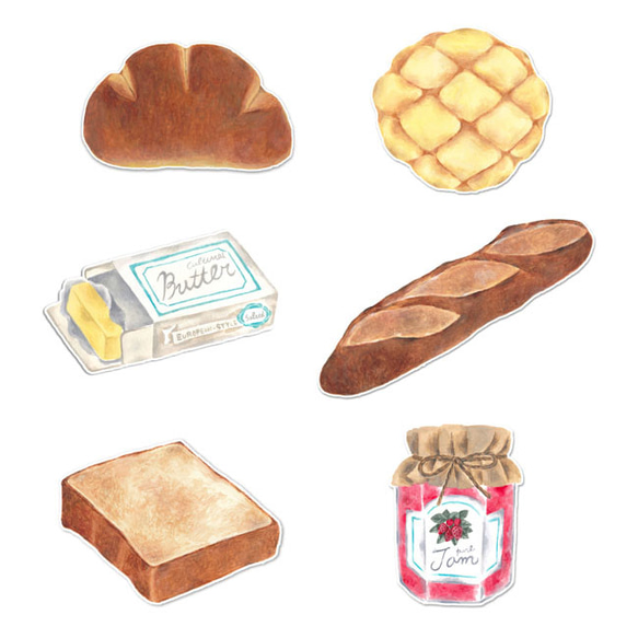 什錦的卡片籃（信封）和可口的麵包，在麵包店購物 第3張的照片