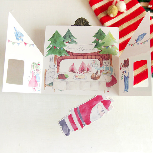 聖誕老人的聖誕節高峰卡套★也可以作為禮物 第5張的照片