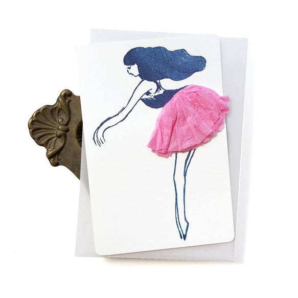 スカートふわふわの踊り子カード 4人セット 2枚目の画像