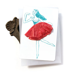 スカートふわふわの踊り子カード 4人セット 5枚目の画像