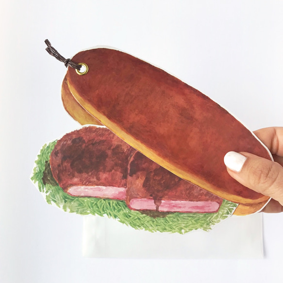 美味しいコッペパンのカードセット☆ハムカツとナポリタン 2枚目の画像