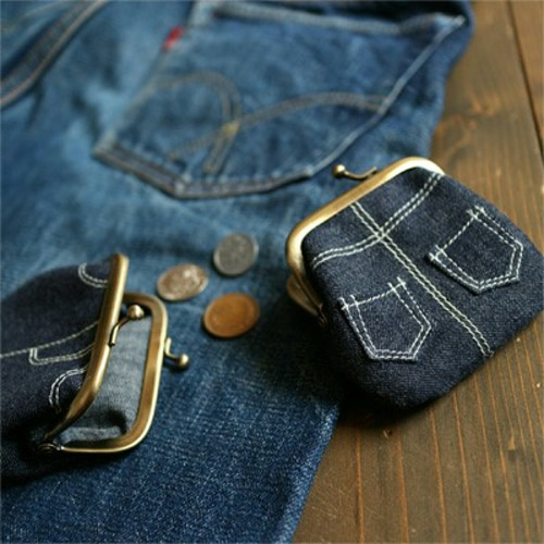 児島デニムのジーンズがま口 がま口 Crepuscule 通販 2080700｜Creema