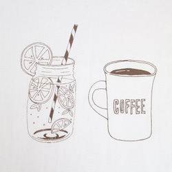 コーヒー＆レモネードTシャツ【白】90〜XXLサイズ選べます 6枚目の画像