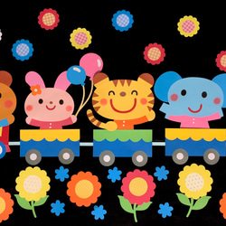 壁面飾り〔動物列車〕 その他アート こはる 通販 11846443｜Creema