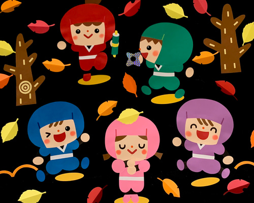 壁面飾り〔ちびっこ忍者〕 その他アート こはる 通販 12438950｜Creema