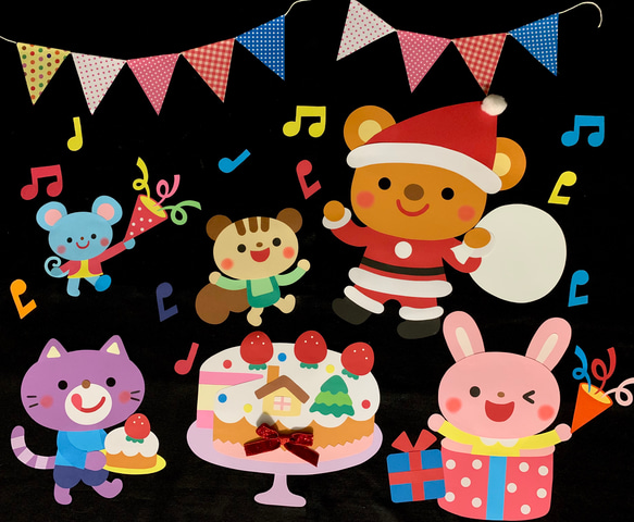 壁面飾り〔クリスマスケーキ〕 その他アート こはる 通販