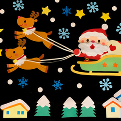 壁面飾り〔クリスマス・サンタクロース〕 その他アート こはる 通販