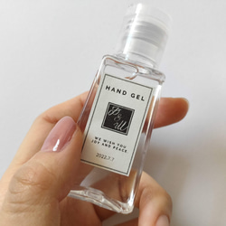 48枚入✳モノトーン 結婚式 サンキューシール ハンドジェル 除菌ジェル シール　コロナ対策 3枚目の画像