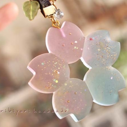 桜うさぎレジンのペンダント（ネックレス）*さくら*サクラ