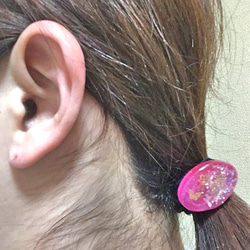 ハンドメイド♪さくら咲くキャンディの様なヘアアクセ 3枚目の画像