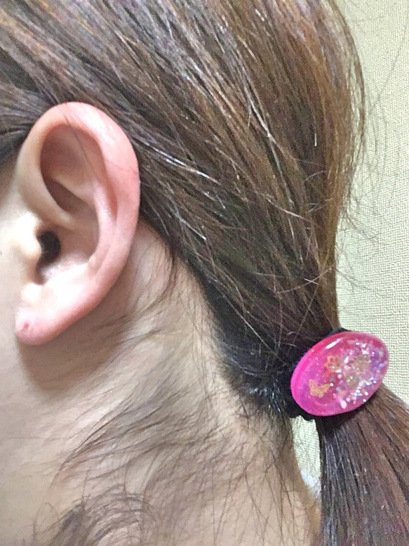 ハンドメイド♪さくら咲くキャンディの様なヘアアクセ 3枚目の画像