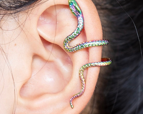 スネーク イヤーカフ】 イヤーカフ Oase 通販 11656408｜Creema(クリーマ)