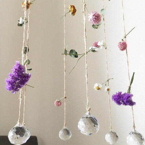 ドライフラワー サンキャッチャー サンキャッチャー 花＊花 通販