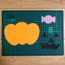 かぼちゃ　ハロウィン　製作セット　製作キット　送料無料　壁面飾り　壁面　秋　10月 2枚目の画像