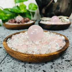 天然ローズクォーツ30mm玉 水晶 ローズクォーツさざれ 高級アカシア