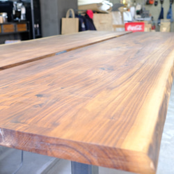 ウォールナットダイニングテーブル　アイアンウッド 天然木 一枚板 6枚目の画像
