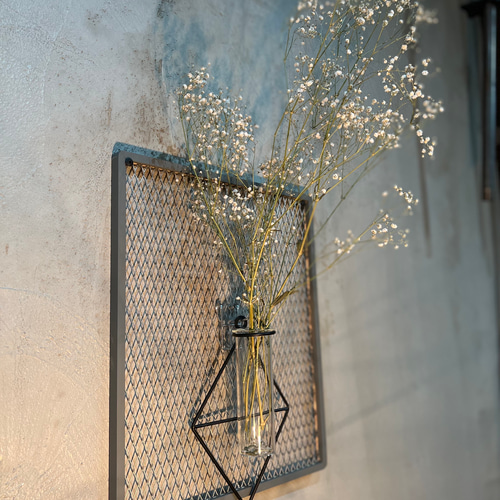 エキスパンドメタル 木枠ディスプレイフレーム 壁掛けラック・ウォール