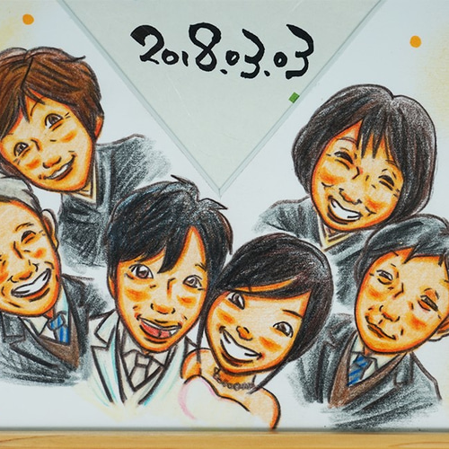 似顔絵】波瑠さん（個展用）。