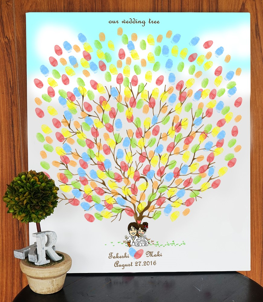 似顔絵ウェディングツリー・XLサイズ　160名様～300名様対応